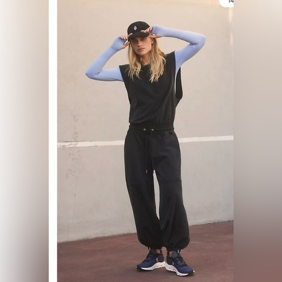 Free People Pants - Free People throw and go black cut out jumpsuit size large